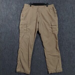 Clothing Arts P^cubed Pants Mens 38x30 Beige Pick-Pocket Proof Travel Cargo